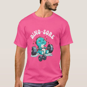 T-shirt Dinosaure Salle De Fitness Lifting Entraînement Po