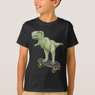 T-shirt Dinosaure skateboard T-rex Dino Dinosaure 