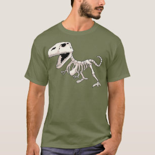 T-shirt Dinosaure Squelette Paléontologue