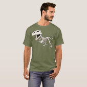 T-shirt Dinosaure Squelette Paléontologue (Devant entier)