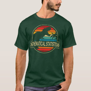 T-shirt Dinosaure, statisticien mathématique