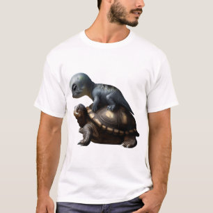 T-shirt dinosaure sur tortue Copie