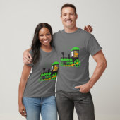 T-shirt Dinosaure Sur Train St Patrick's Day Train Irlanda (Unisexe)