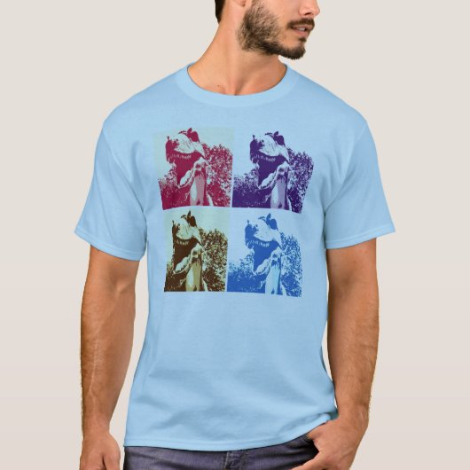 T-shirt Dinosaure T-Rex Pop Art (Devant)