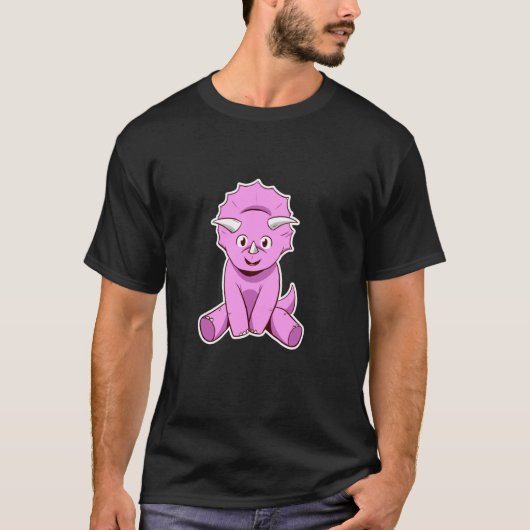 T-shirt Dinosaure Triceratops (Devant)