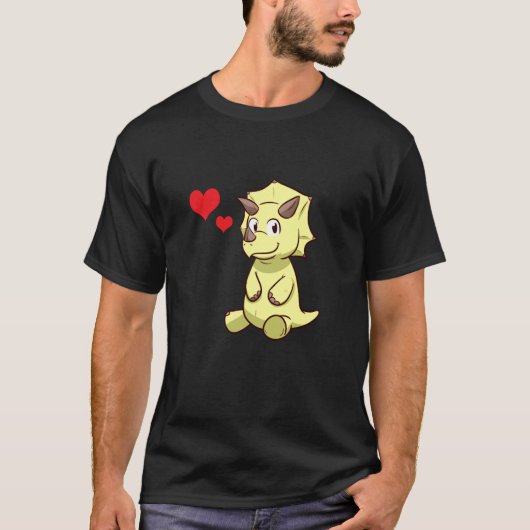 T-shirt Dinosaure Triceratops (Devant)