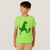 T-shirt Dinosaure vert de l'enfant (Devant entier)