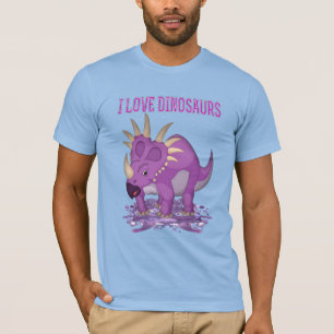 T-shirt Dinosaure violet, plaisir des dinosaures..