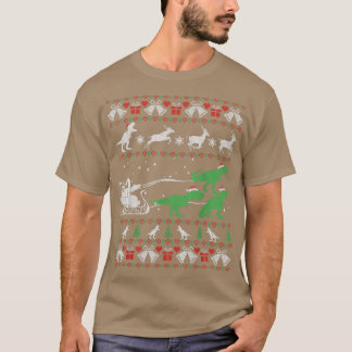 T-shirt Dinosaures Drôle Et Chandail De Noël Vilain Père N