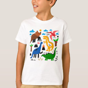 T-shirt Dinosaures motif transparent