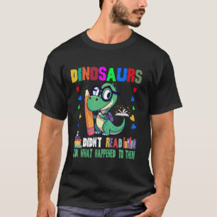 T-shirt Dinosaures Nont Pas Lu Amoureux De Livre Drôle Gar