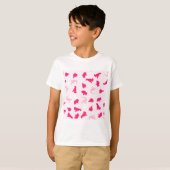T-shirt dinosaures roses (Devant entier)