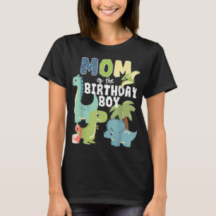 T-shirt Dinosaures Thème Anniversaire Maman De L'Anniversa
