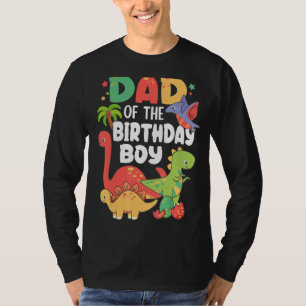 T-shirt Dinosaures Thème Anniversaire Papa De L'Anniversai