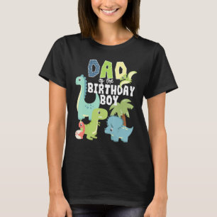 T-shirt Dinosaures Thème Anniversaire Papa De L'Anniversai