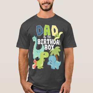 T-shirt Dinosaures Thème Anniversaire Papa Du Garçon D'A