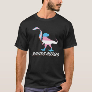 T-shirt Dinosaures trans Drapeau transexuel LGBT A