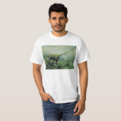 T-shirt Dinosaures vintages, Brachiosaurus Nager dans l'oc (Devant entier)