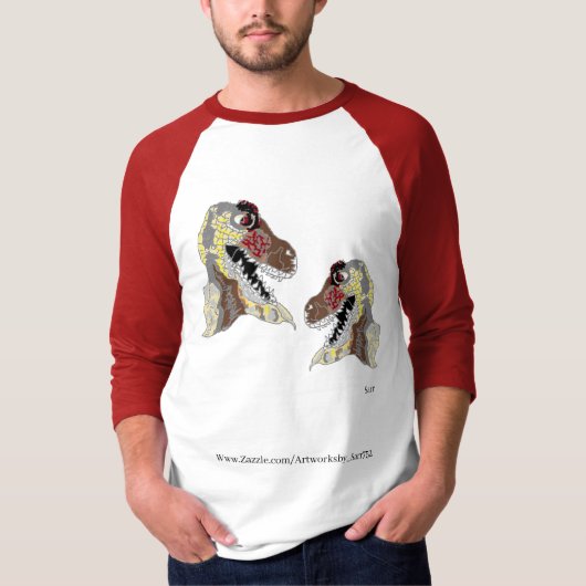 T-shirt: Dinosaurs Open Mouth T-shirt (Voorkant)