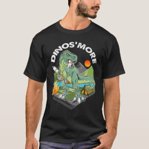 T-shirt Dinos'more Camping Dinosaur Camp Smore Dino Campfi