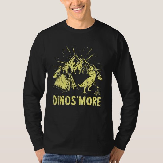 T-shirt Dinosmore Camping Dinosaur Camp Smore Dino Campfir (Devant)