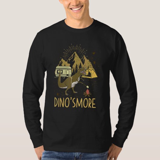 T-shirt Dinosmore Camping Dinosaur Camp Trex Smore Dino Ca (Devant)