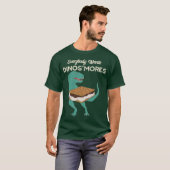 T-shirt DinoSmores T-Rex de camping drôle de dinosaure S'm (Devant entier)