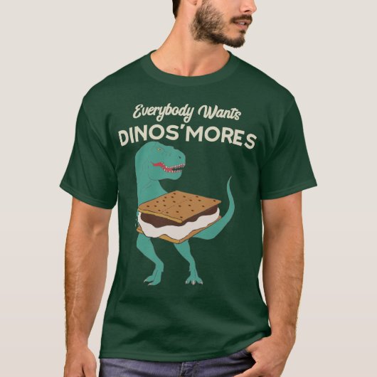 T-shirt DinoSmores T-Rex de camping drôle de dinosaure S'm (Devant)