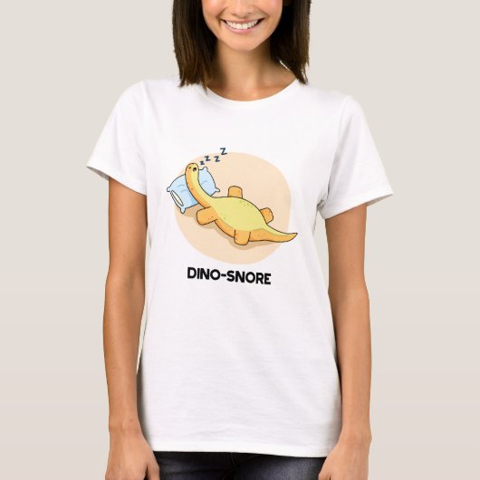 T-shirt Dinosnore Dormir Dinosaure Pun (Devant)