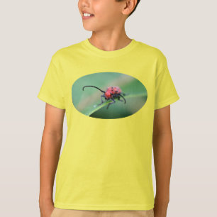 T-shirt d'insecte de la nature rouge moche