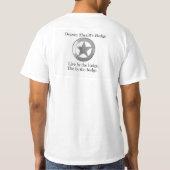 T-shirt d'insigne shérif adjoint (Dos)