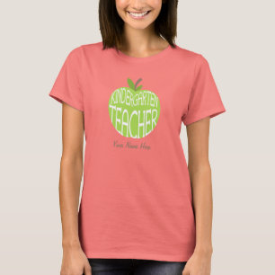 T-shirt d'institutrice gardienne - Apple vert