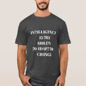 T-shirt d'intelligence pour les hommes (Devant)