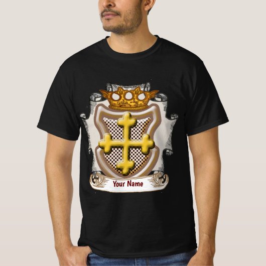 T-shirt Dios Cross Surname (Devant)