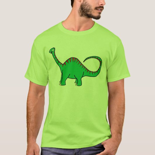 T-shirt Diplodocus vert (Devant)