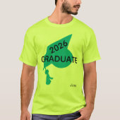 T-Shirt : Diplômé 2026 (Devant)
