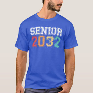 T-shirt Diplômé 2032 Rétro Vintage drôle