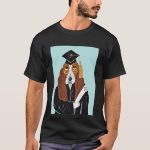 T-shirt Diplômé Basset Hound