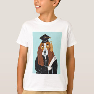 T-shirt Diplômé Basset Hound