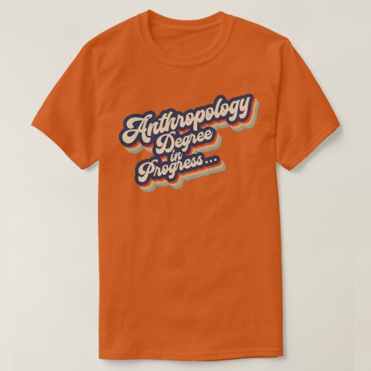 T-shirt Diplôme d'anthropologie (Design devant)