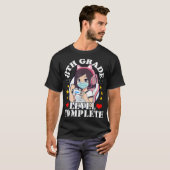 T-shirt Diplôme de 8e année fille aime Anime jeu visage (Devant entier)