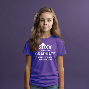 T-shirt Diplômé de 8e année Minimaliste