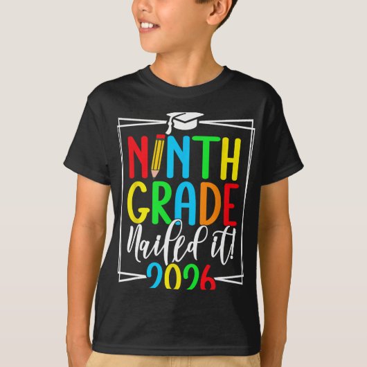 T-shirt Diplômé de 9e année 2026 _2  (Devant)