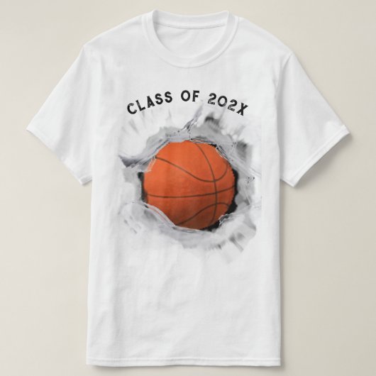 T-shirt Diplôme de basketball (Design devant)