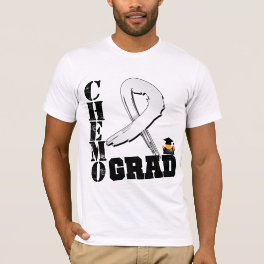 T-shirt Diplômé de chimio de cancer de poumon (Devant)