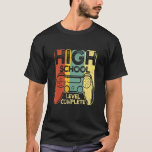 T-shirt Diplôme de fin d'études secondaire Niveau supérieu