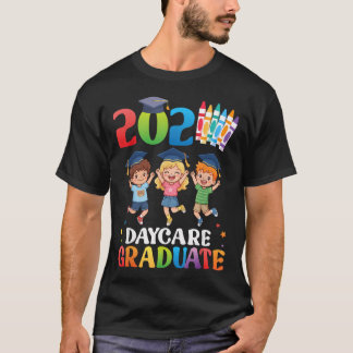 T-shirt Diplômé de la garderie de la promotion 2026 Crayon