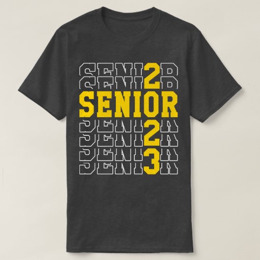 T-shirt Diplômé de la promotion 2023 Senior 38 (Design devant)