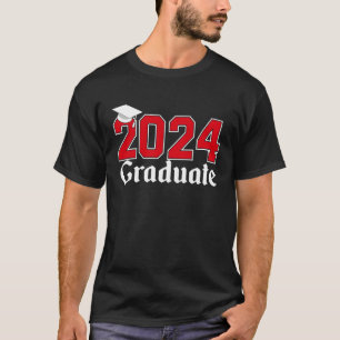 T-shirt Diplômé de la promotion 2024 Collège Lycée Diplômé