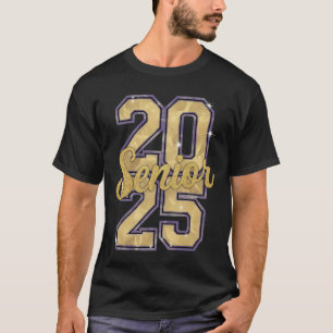 T-shirt Diplômé de la promotion 2025 en or